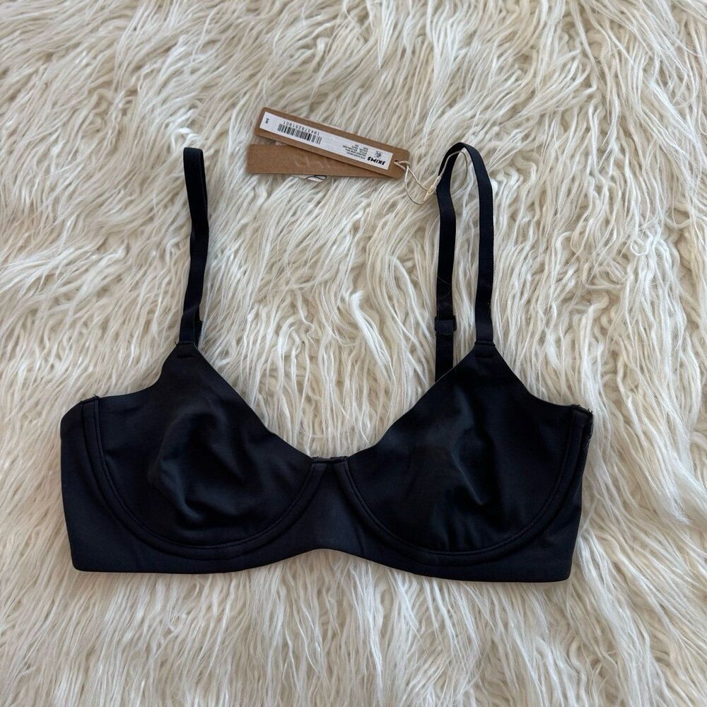 Skims Fits Everybody Unlined Demi Bra Onyx Size 32C